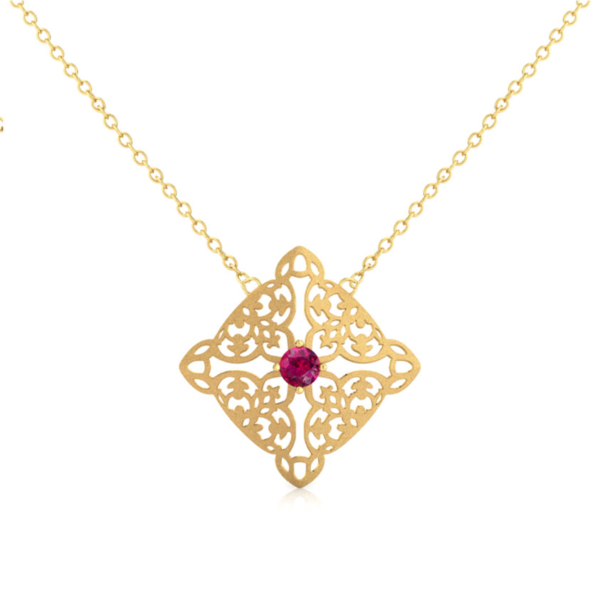 Sheesh Ornate Mural Necklace