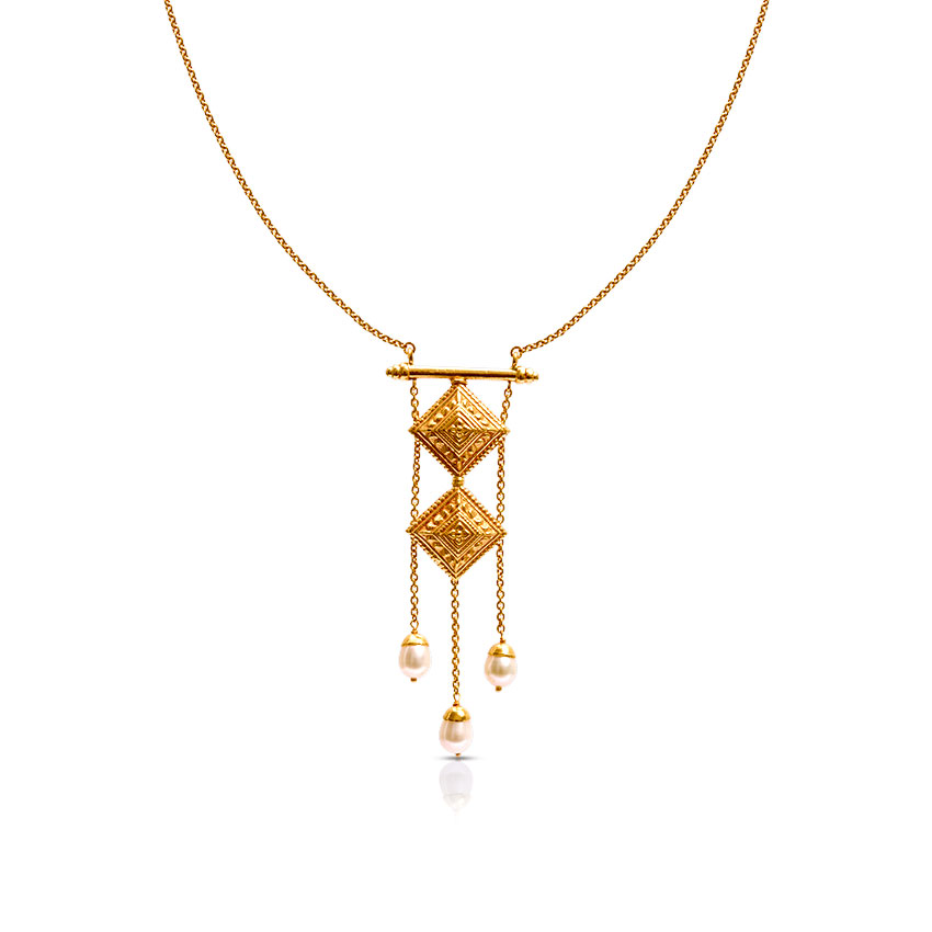 Floret Quad Gold Necklace Floret Quad Gold Necklace