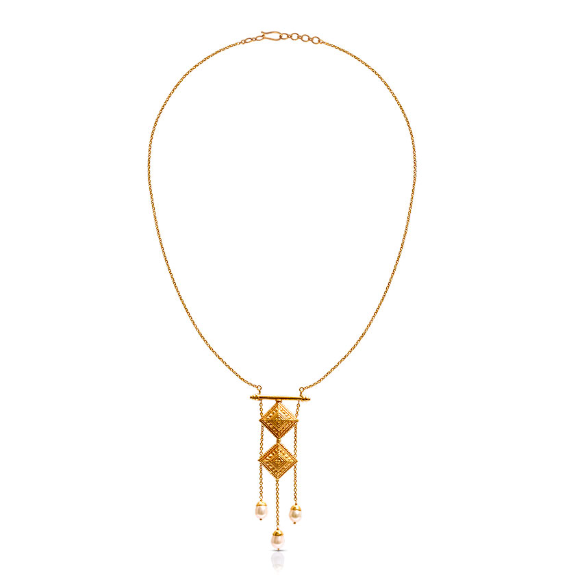 Floret Quad Gold Necklace Floret Quad Gold Necklace