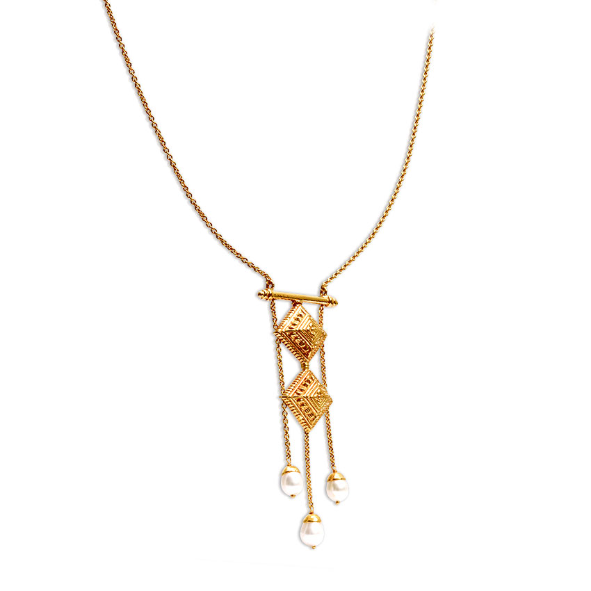 Floret Quad Gold Necklace Floret Quad Gold Necklace