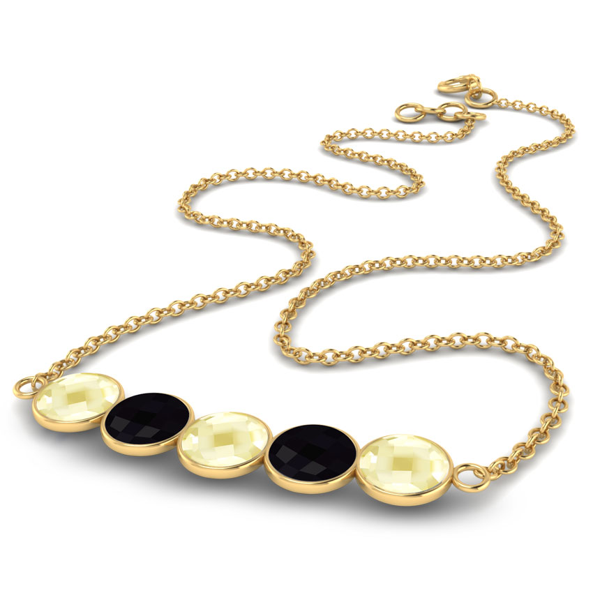 Serie Gemstone Bar Necklace