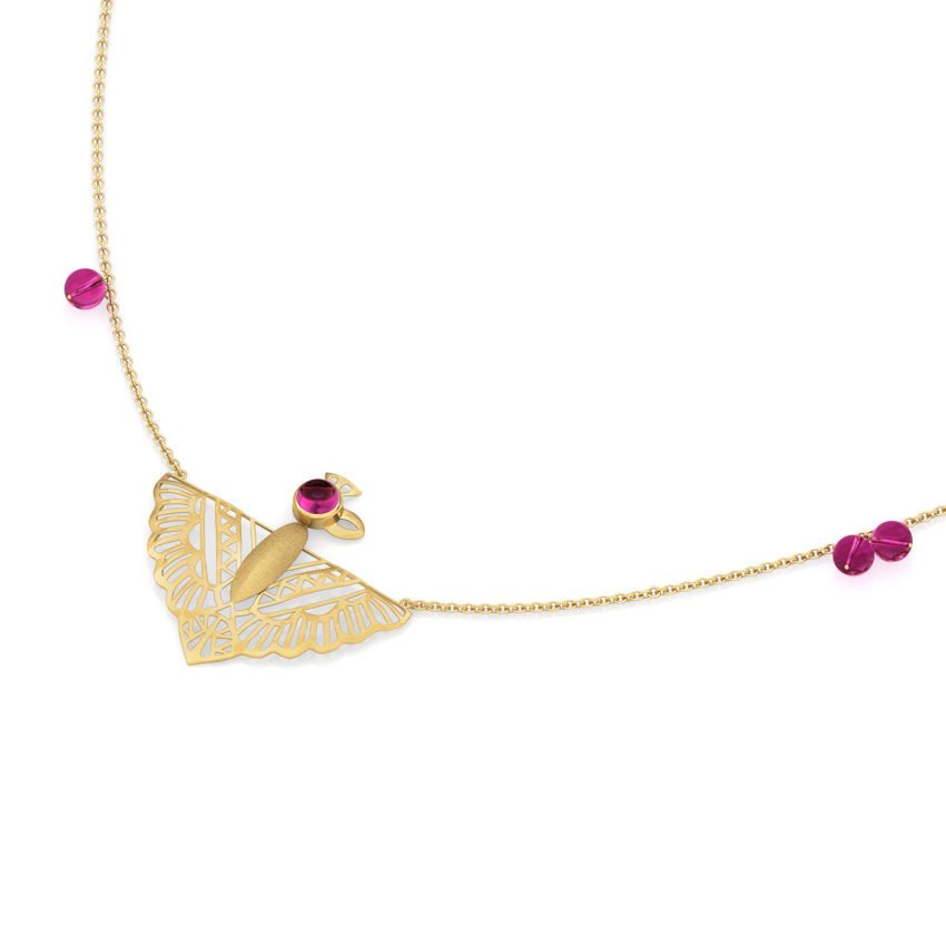 Zyena Pinion Gemstone Necklace