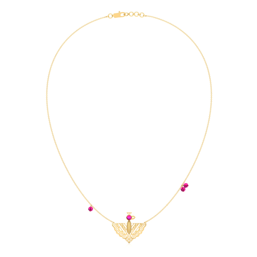 Zyena Pinion Gemstone Necklace