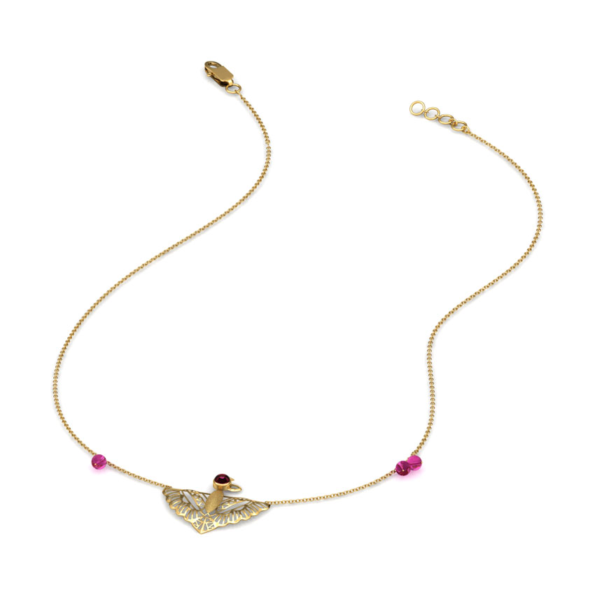 Zyena Pinion Gemstone Necklace