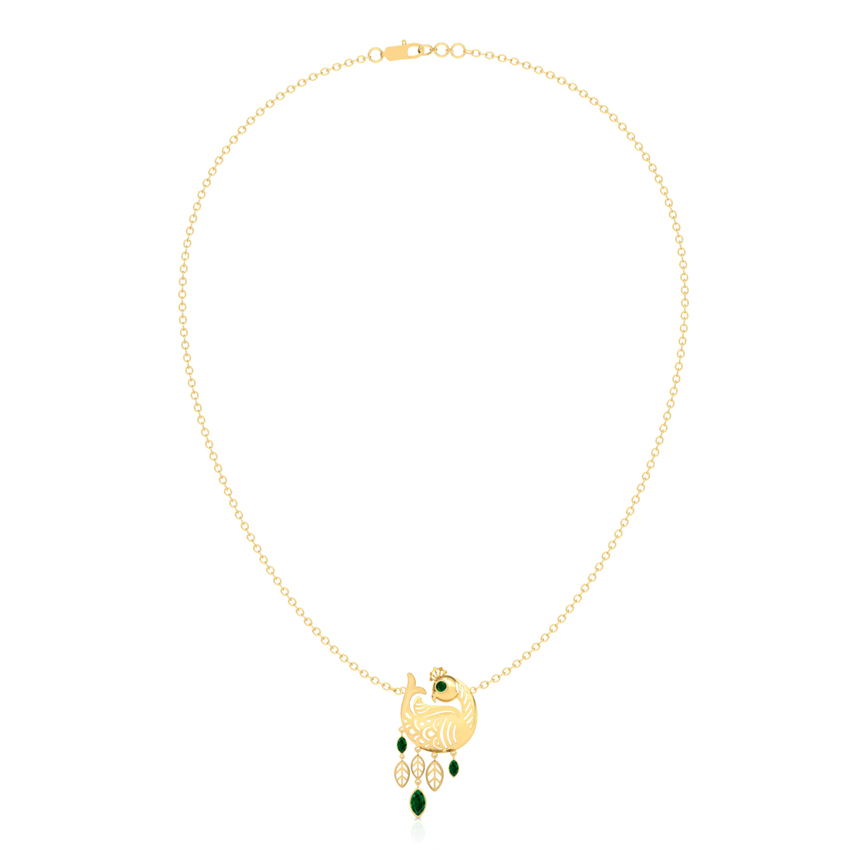 Navilu Feather Gemstone Necklace Navilu Feather Gemstone Necklace