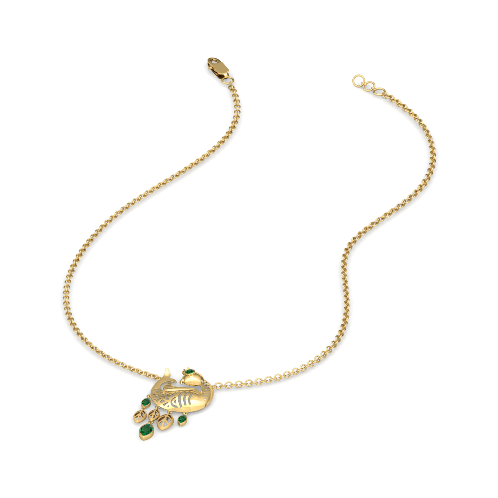 Navilu Feather Gemstone Necklace Navilu Feather Gemstone Necklace