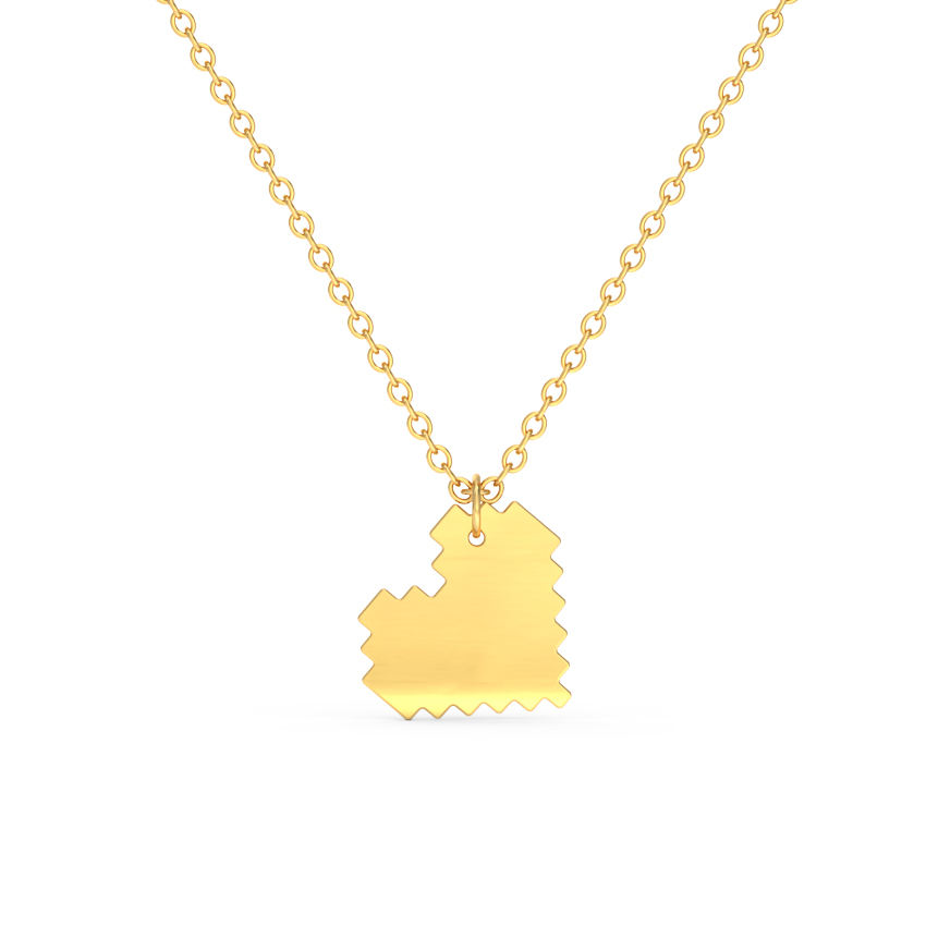 Classic Edgy Heart Necklace