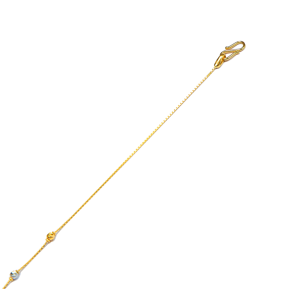 Bunched Bead Gold Necklace