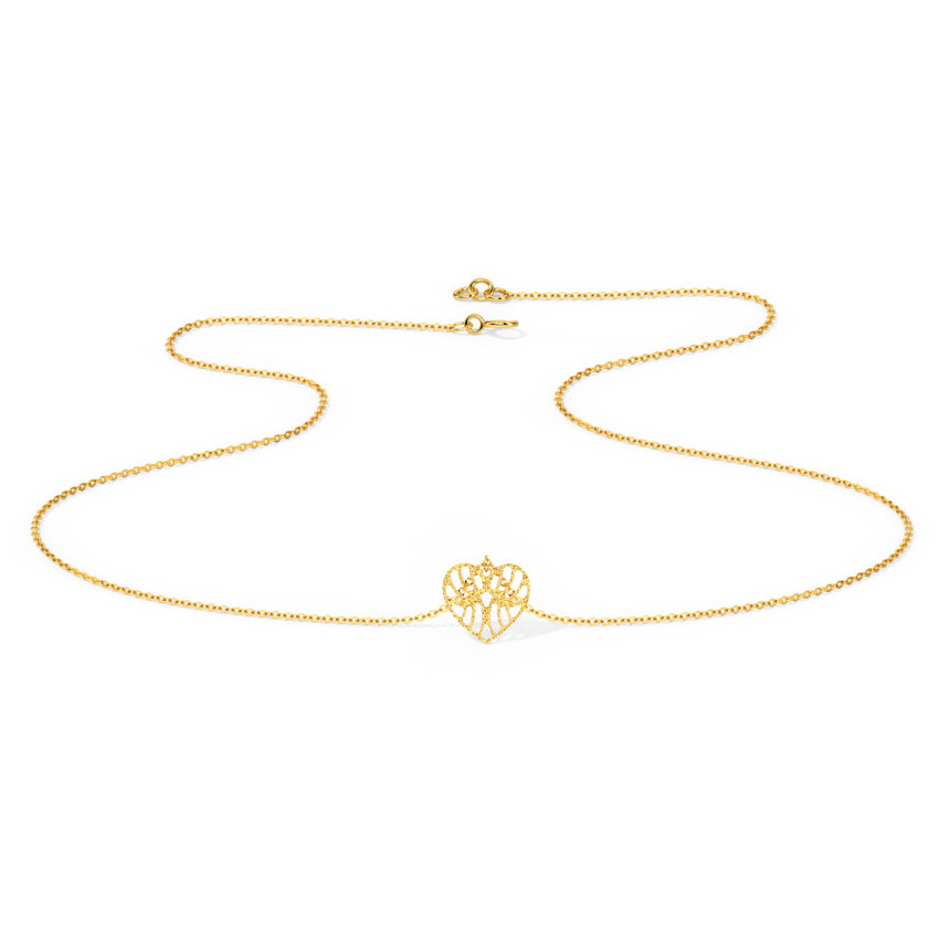 Dreamer Heart Gold Necklace