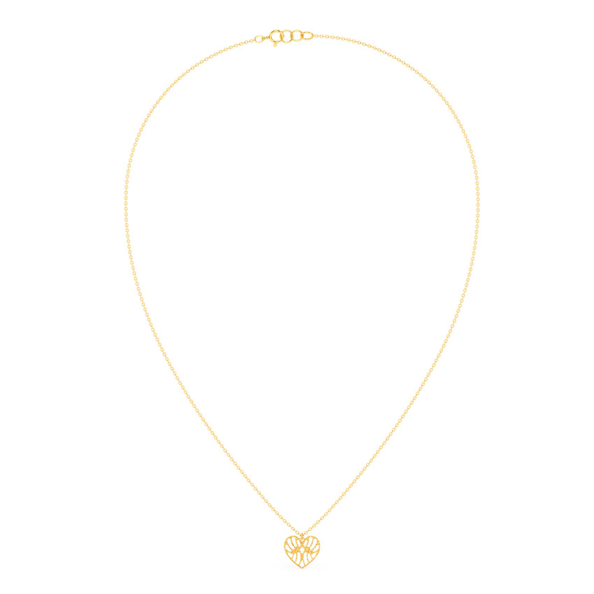 Dreamer Heart Gold Necklace