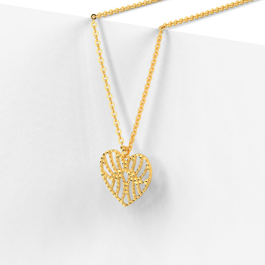 Dreamer Heart Gold Necklace