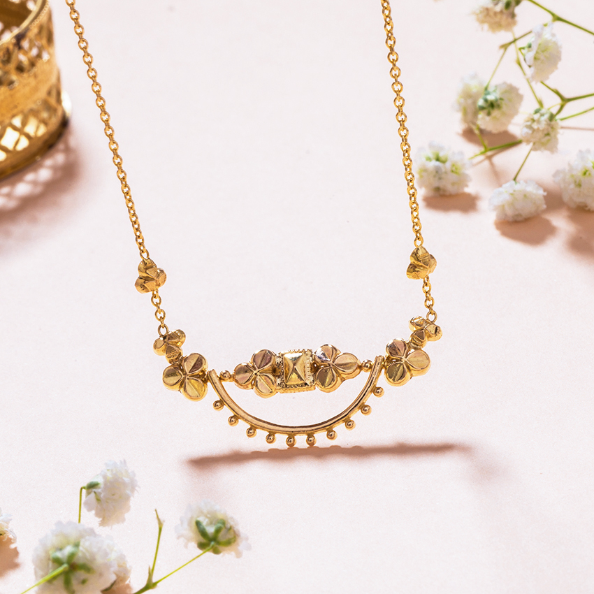 Gold Necklaces 18 Karat Yellow Gold Shifa Gold Necklace