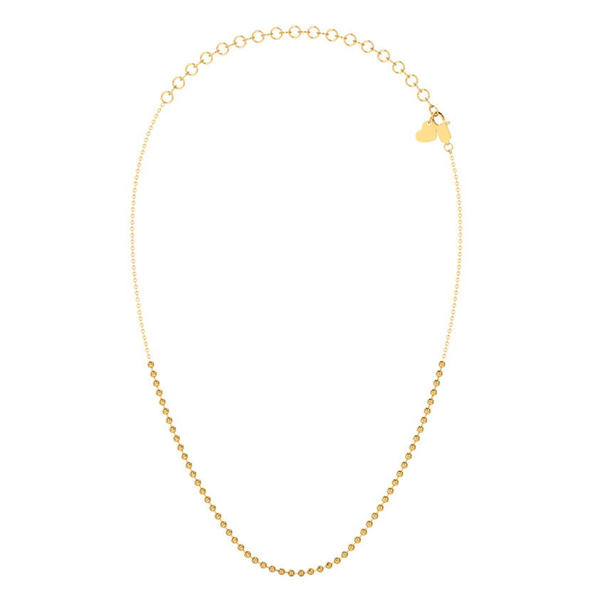 Sparkling Beads Gold Necklace