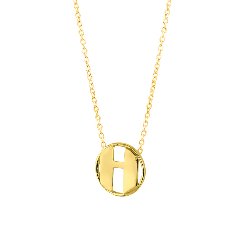 Artsy Alphabet H Necklace