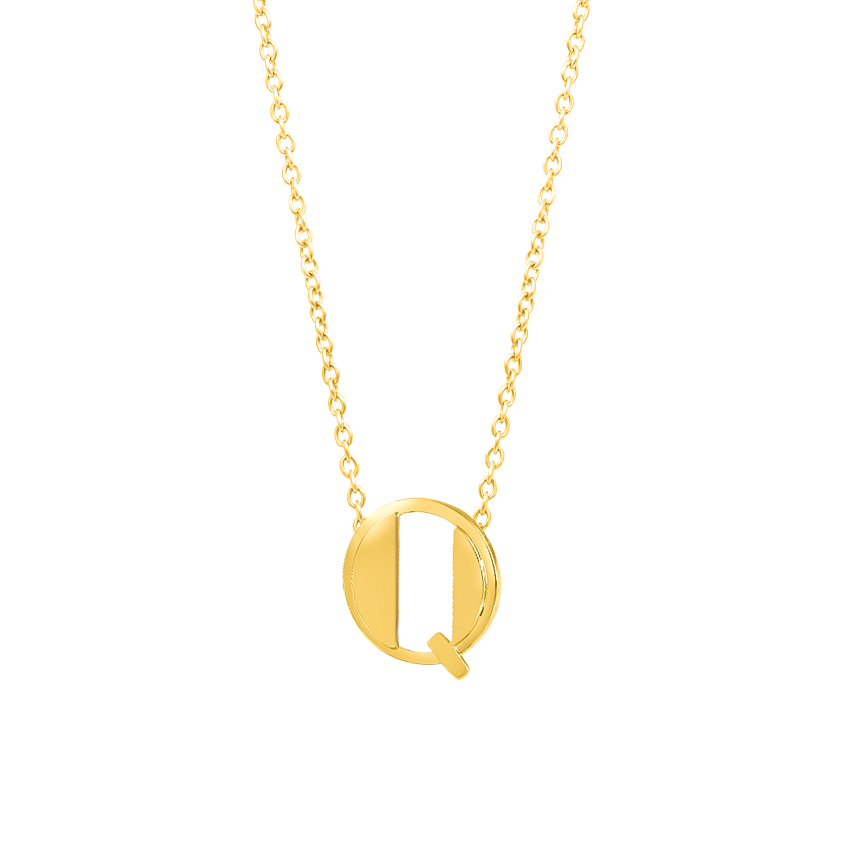 Artsy Alphabet Q Necklace