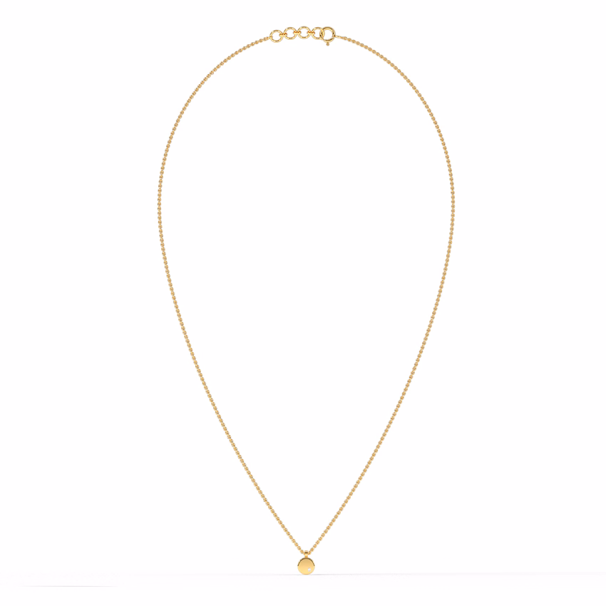 Gemstone Necklaces 14 Karat Yellow Gold Classic Circlet Gemstone Necklace