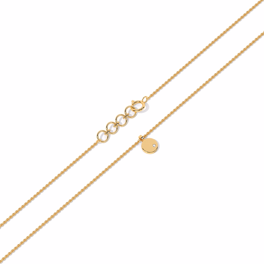 Gemstone Necklaces 14 Karat Yellow Gold Classic Circlet Gemstone Necklace