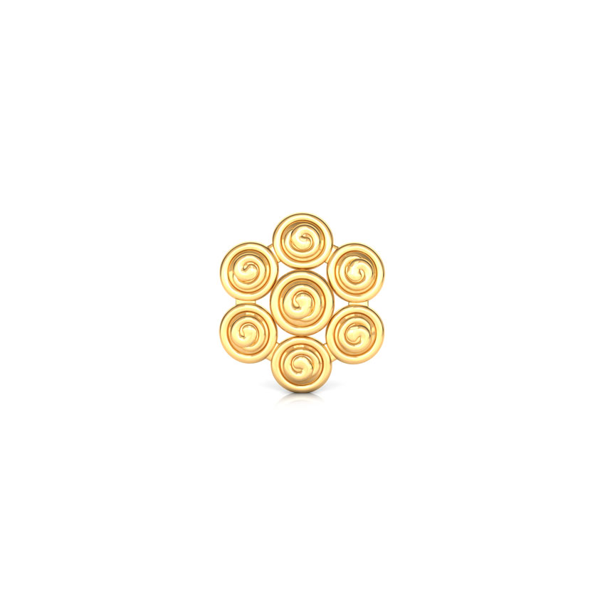 Swirl Gold Nose Pin Swirl Gold Nose Pin