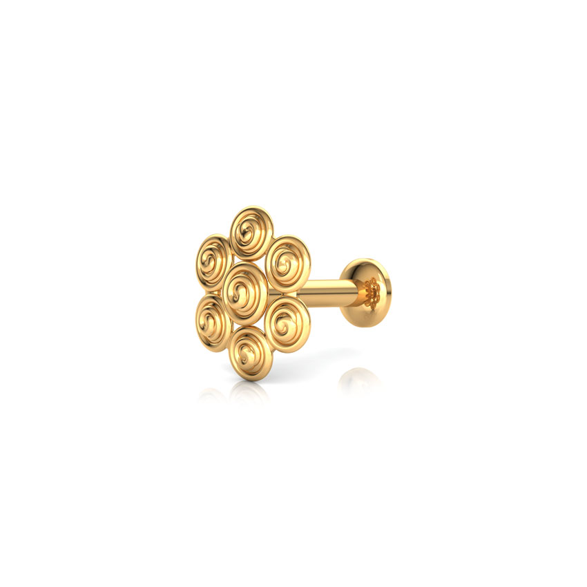 Swirl Gold Nose Pin Swirl Gold Nose Pin