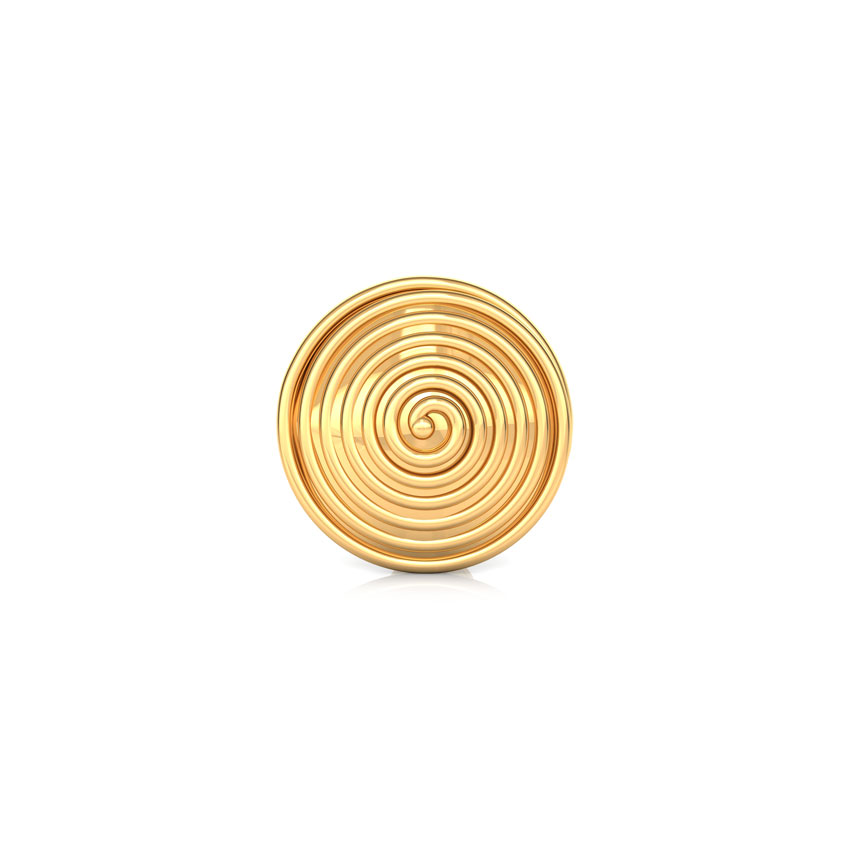 Whirl Gold Nose Pin Whirl Gold Nose Pin