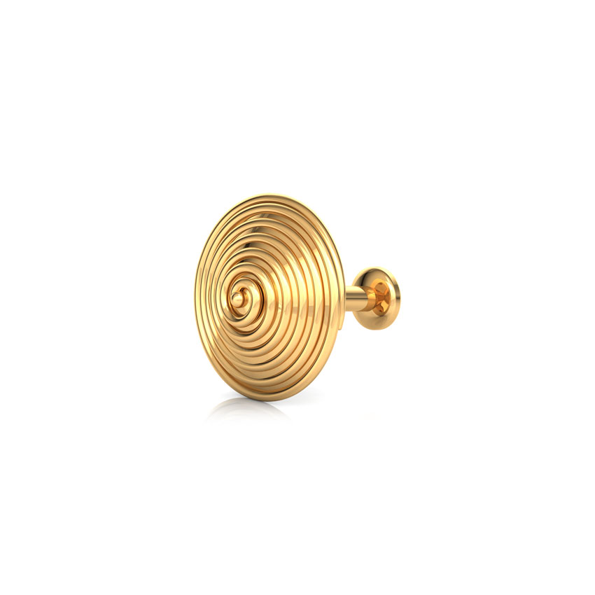 Whirl Gold Nose Pin Whirl Gold Nose Pin