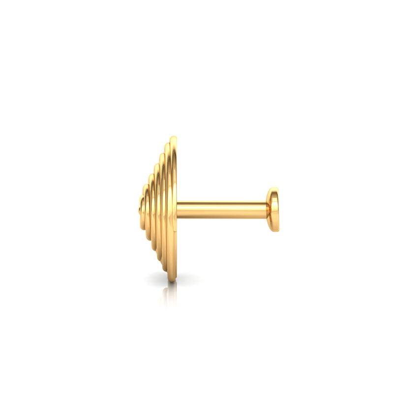 Whirl Gold Nose Pin Whirl Gold Nose Pin