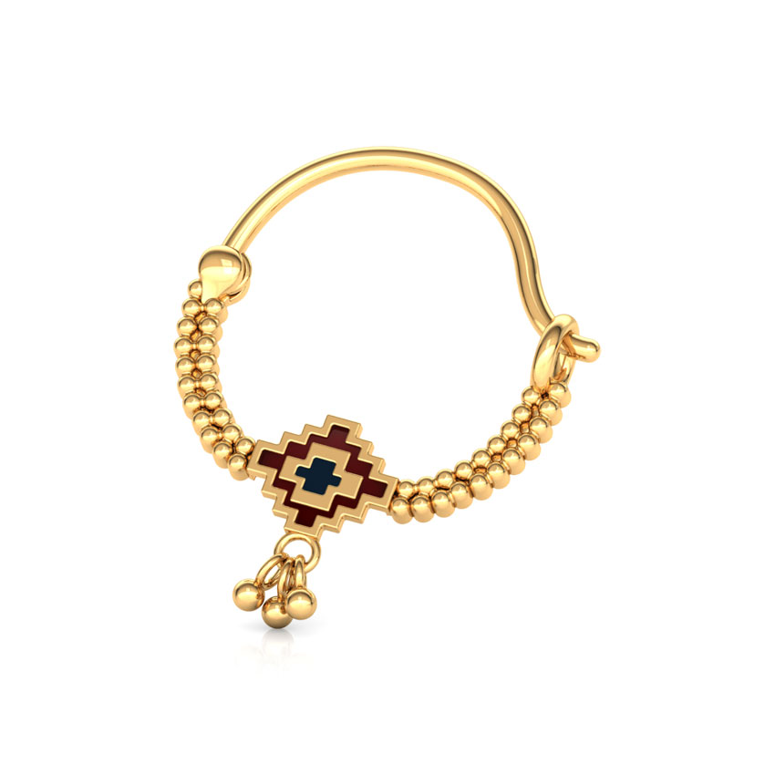 Beaded Gold Nose Pin Beaded Gold Nose Pin