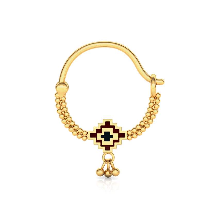 Beaded Gold Nose Pin Beaded Gold Nose Pin