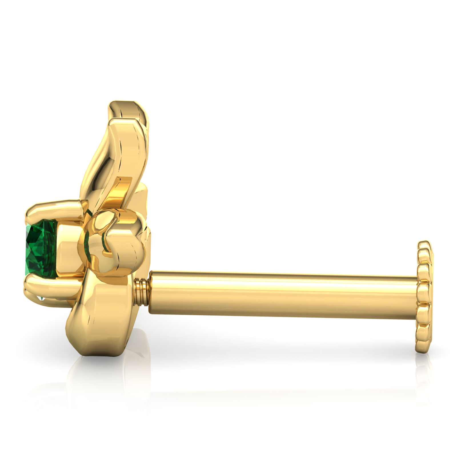 Diti Petals Gemstone Nose Pin Diti Petals Gemstone Nose Pin