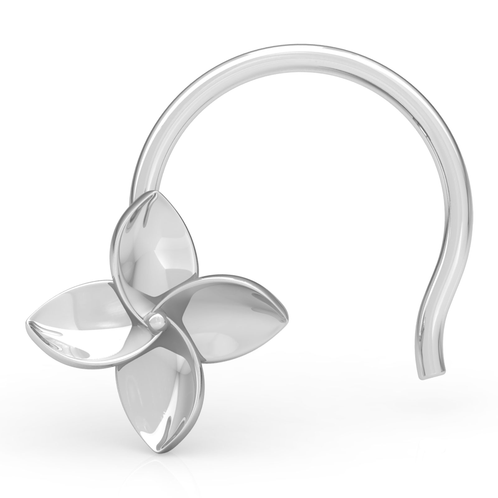 Minal Bloom Gold Nose Pin