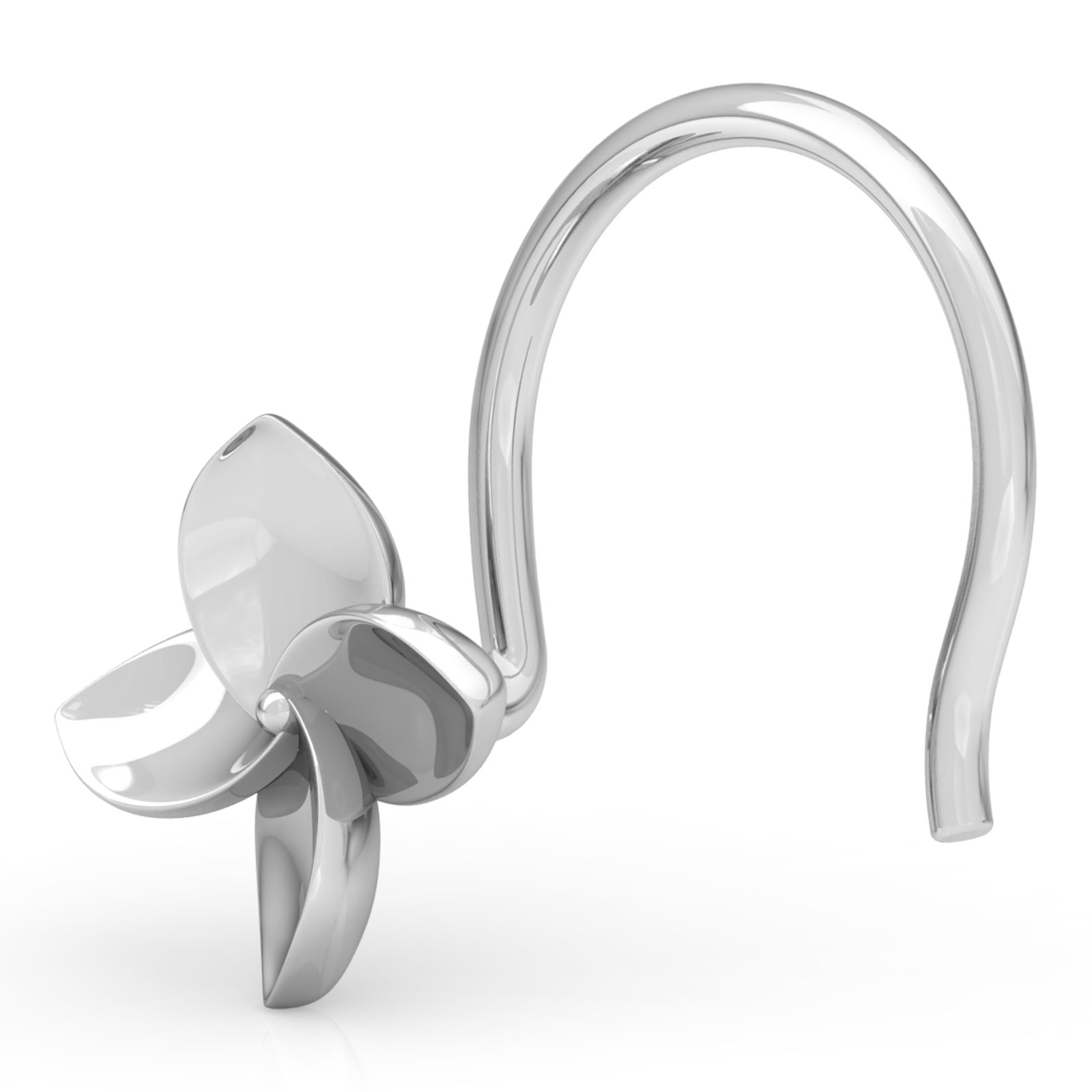 Minal Bloom Gold Nose Pin