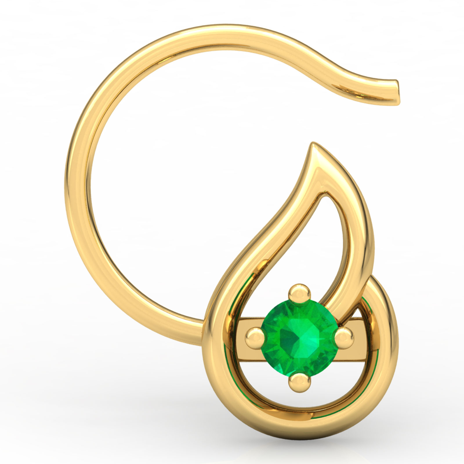 Vrinda Paisley Nose Pin