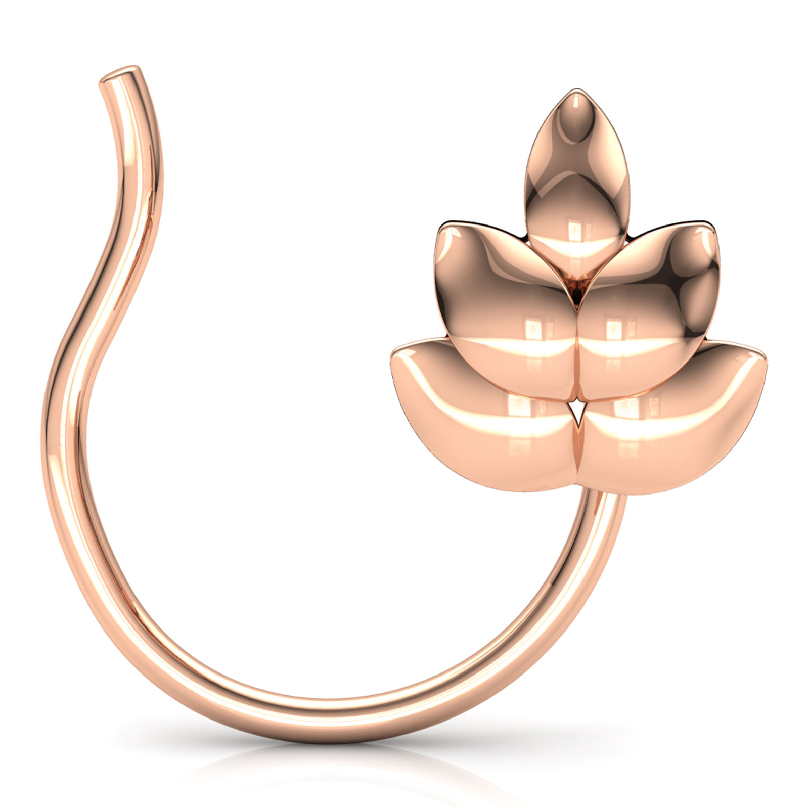 Mrinal Petals Gold Nose Pin Mrinal Petals Gold Nose Pin
