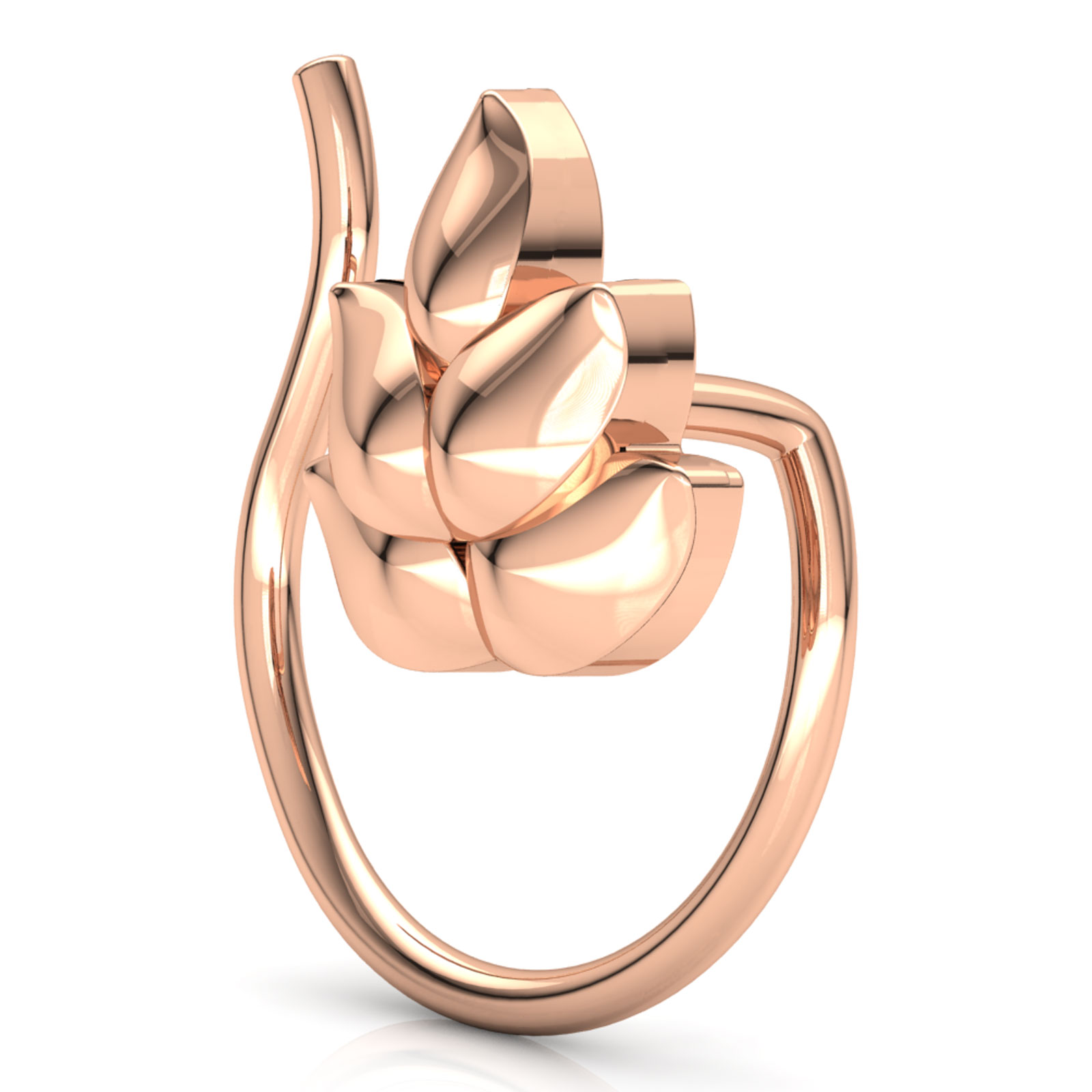 Mrinal Petals Gold Nose Pin Mrinal Petals Gold Nose Pin