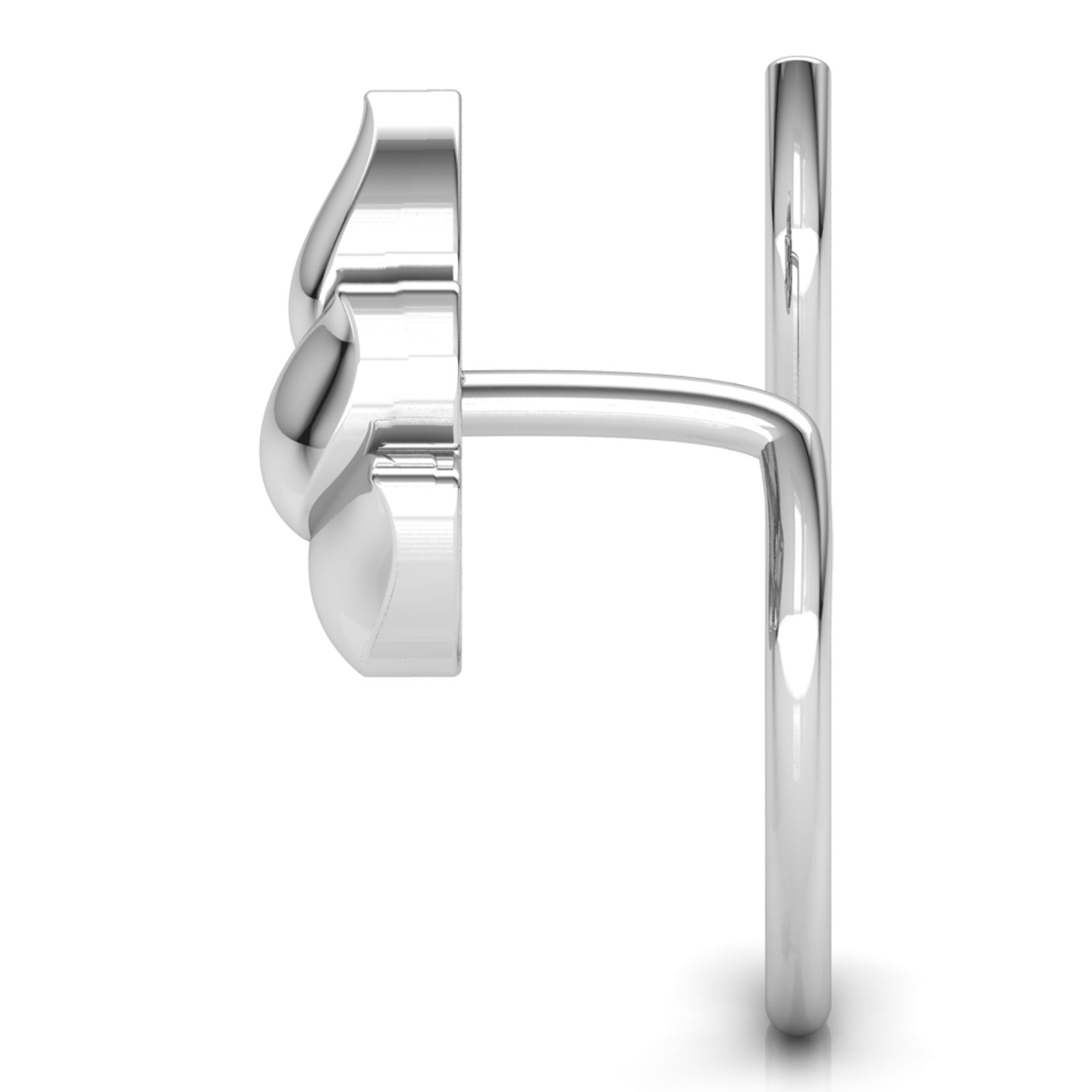 Mrinal Petals Gold Nose Pin