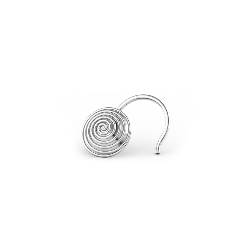 Pavi Swirl Gold Nose Pin
