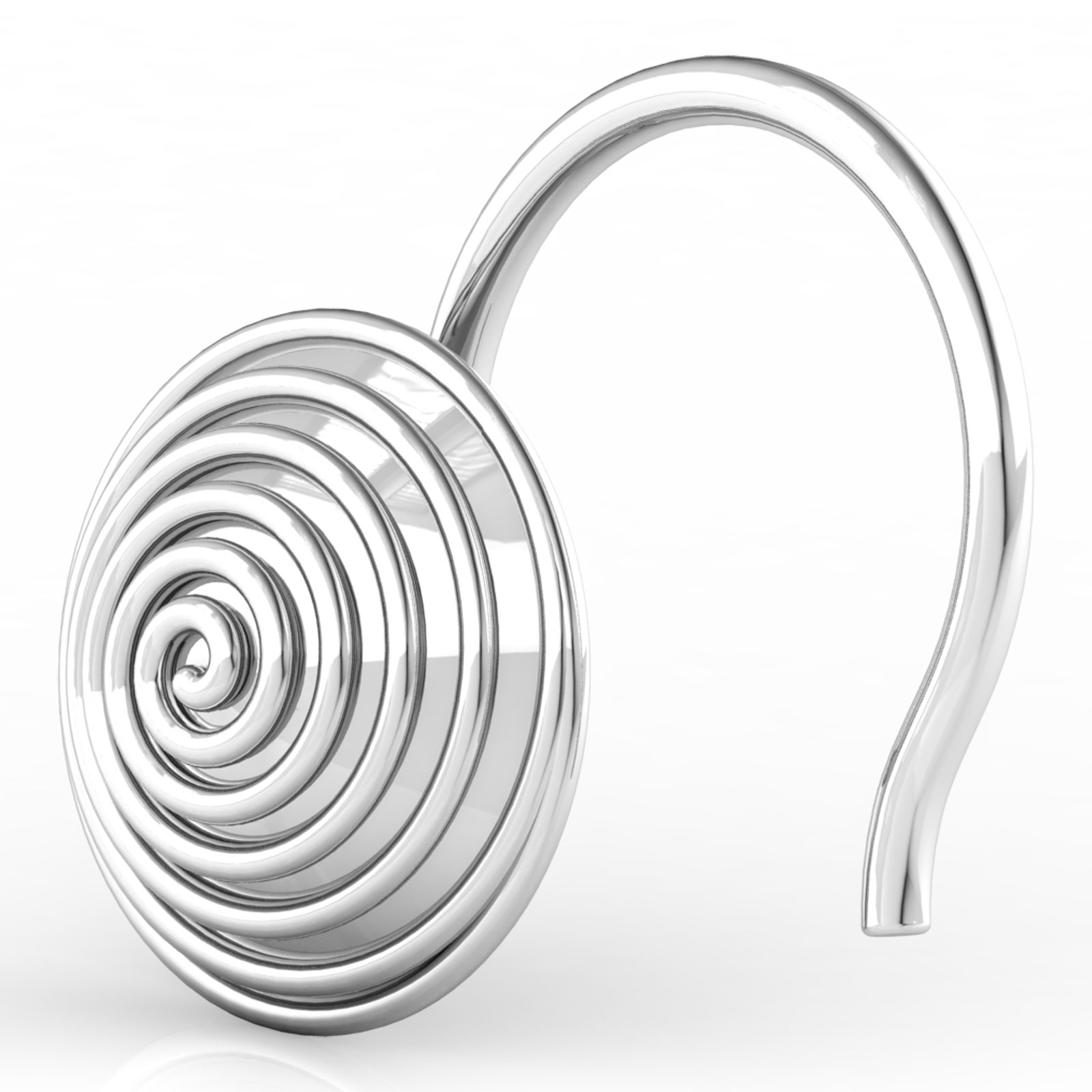 Pavi Swirl Gold Nose Pin