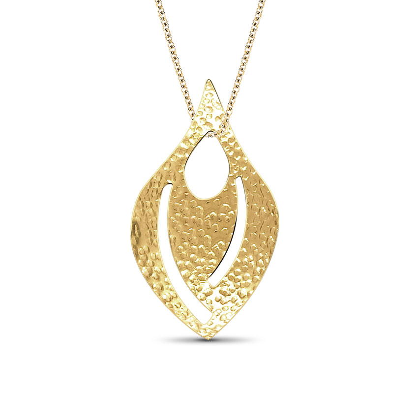 Gold Pendants 18 Karat Yellow Gold Mayur Svelte Pendant