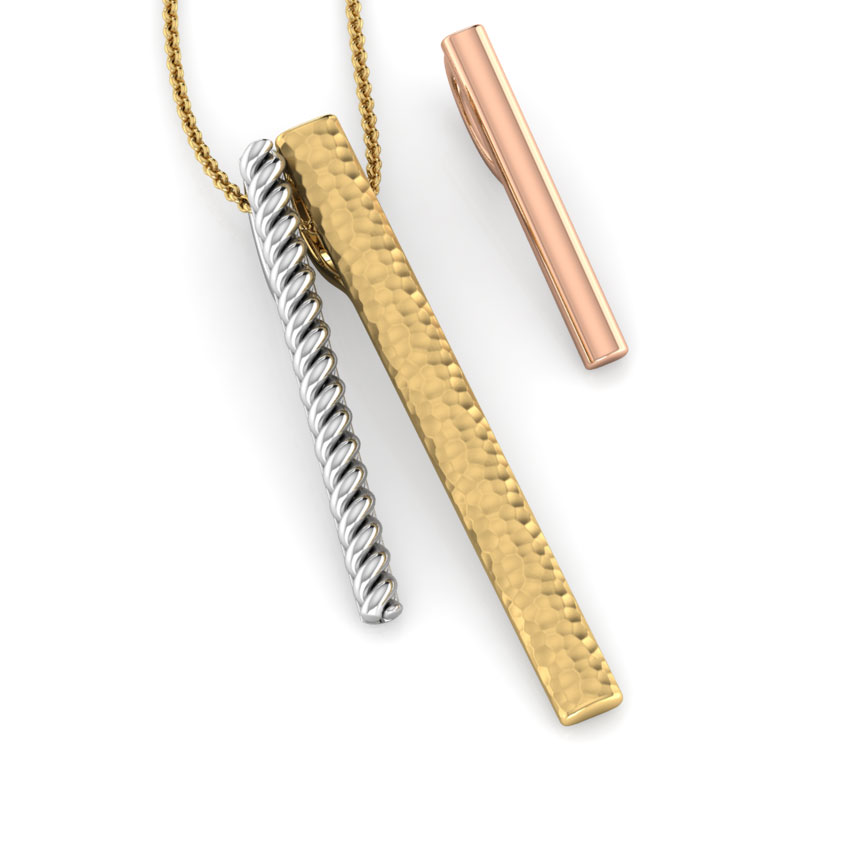 Darcy Hammered Gold Pendant
