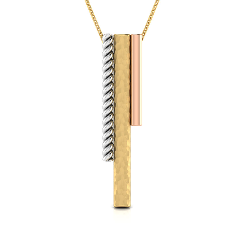 Darcy Hammered Gold Pendant