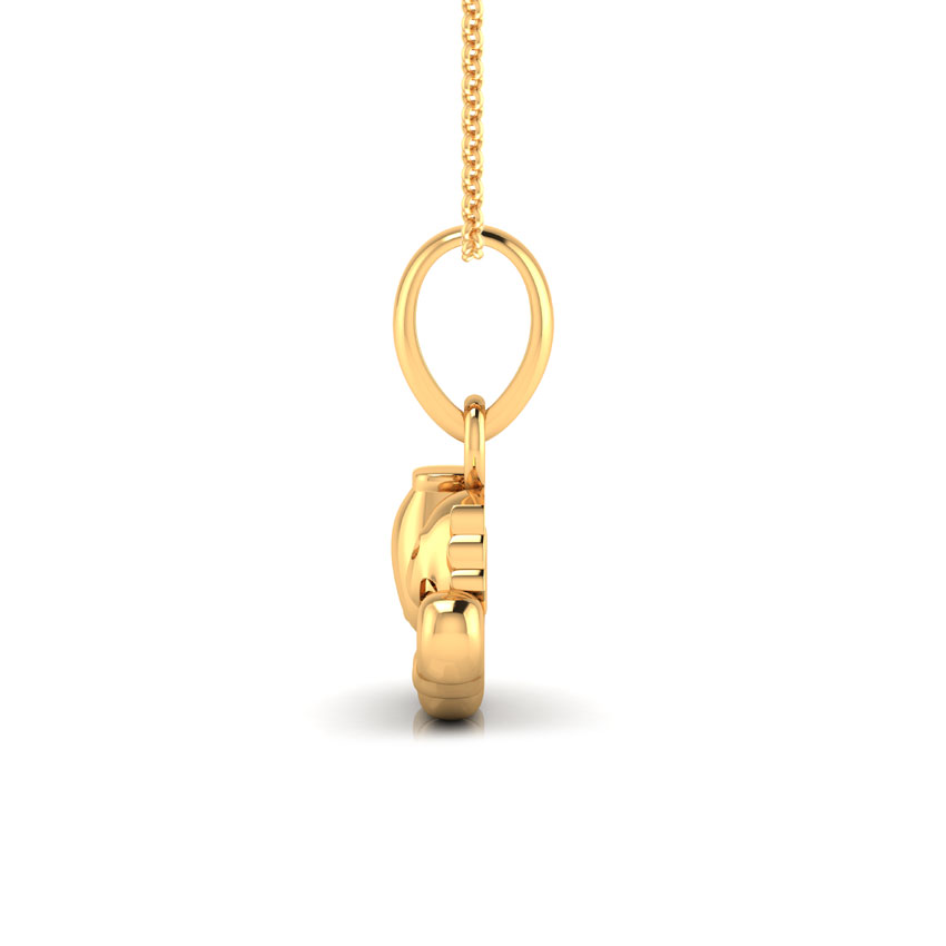 Gold Pendants 22 Karat Yellow Gold Emoticon Jug Pendant
