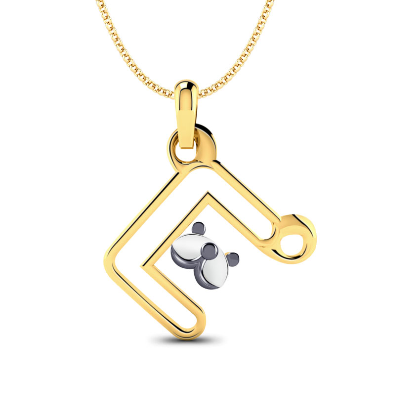 Teddy Alphabet E Kids' Pendant