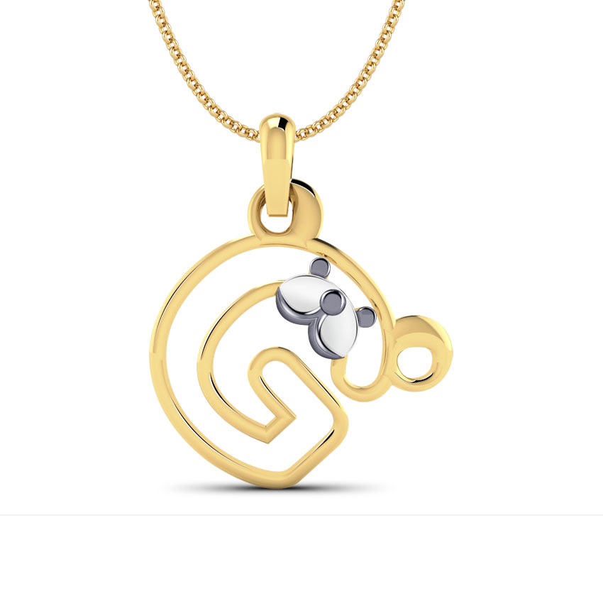 Teddy Alphabet G Kids' Pendant