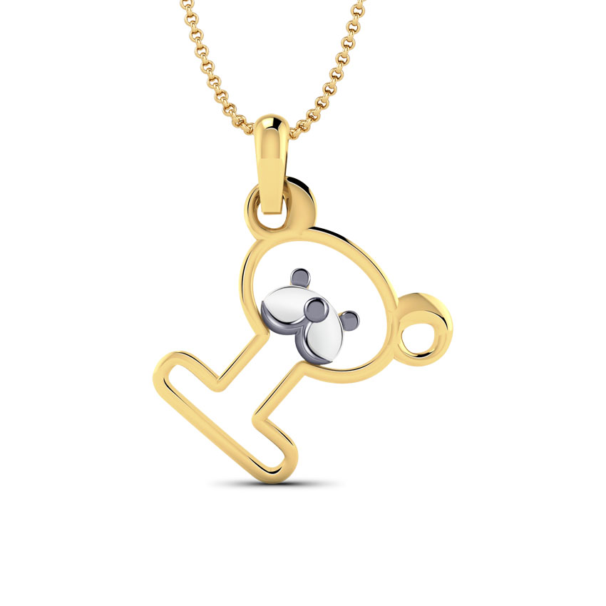 Teddy Alphabet I Kids' Pendant