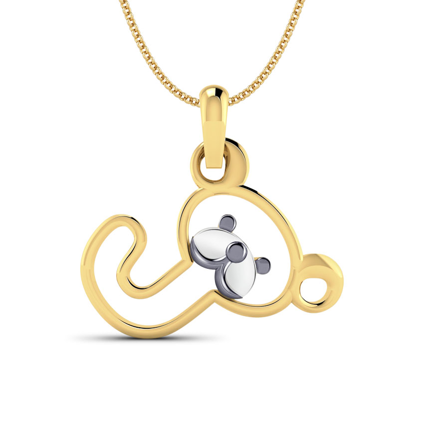 Teddy Alphabet J Kids' Pendant