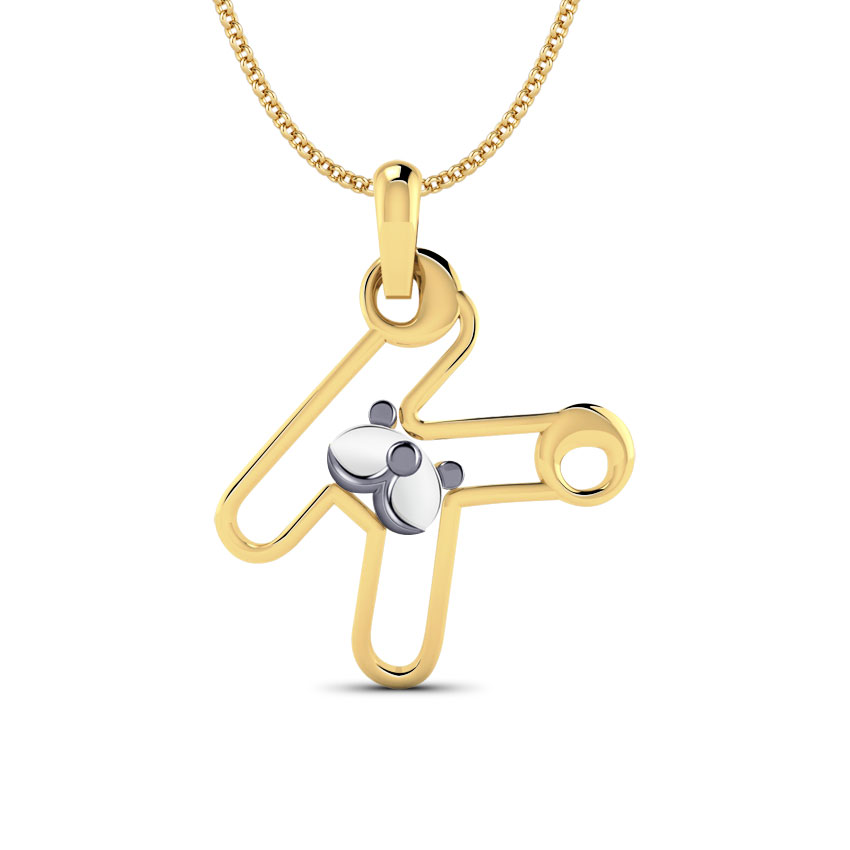 Teddy Alphabet K Kids' Pendant