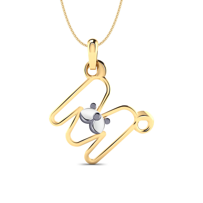 Teddy Alphabet M Pendant
