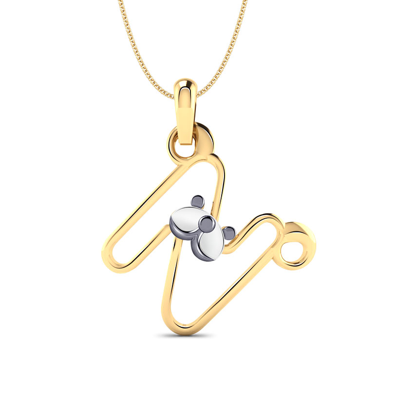 Teddy Alphabet N Kids' Pendant