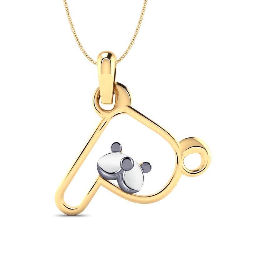 Teddy Alphabet P Pendant