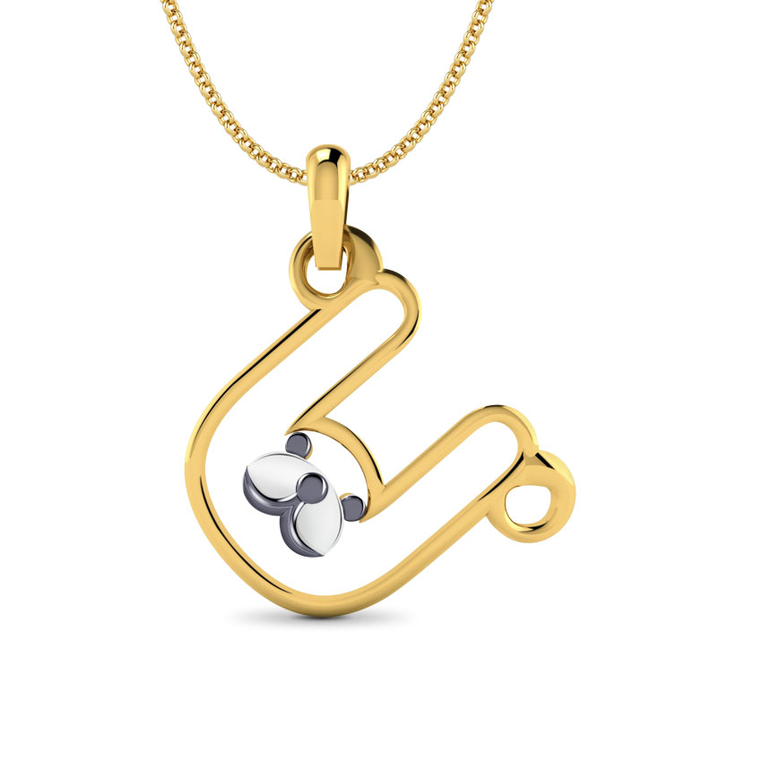 Teddy Alphabet U Kids' Pendant